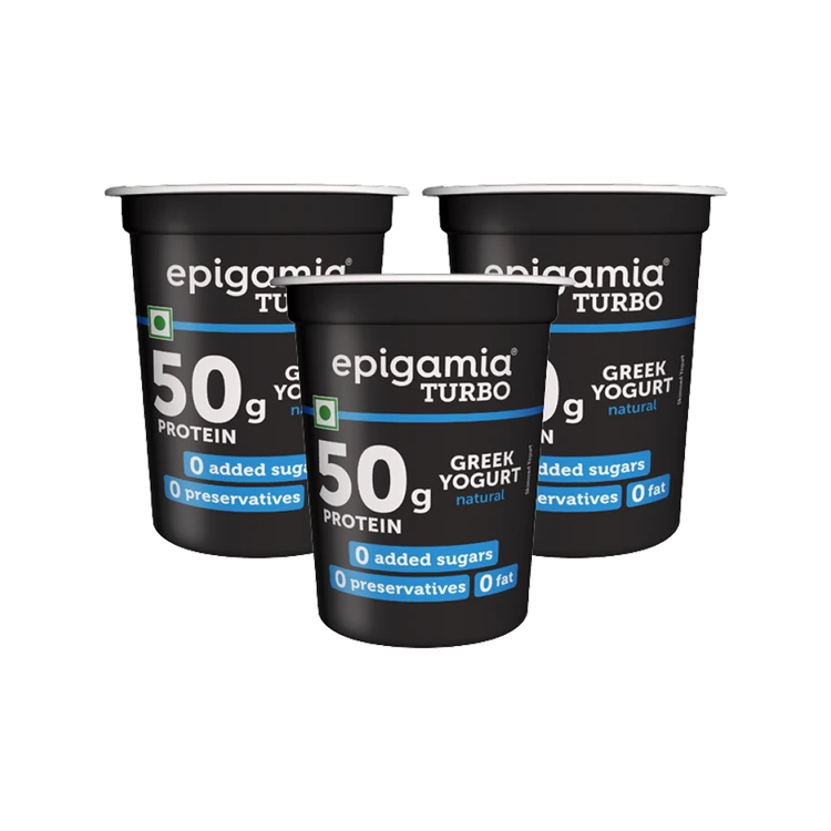epigamia Turbo 50 g Protein Greek Yogurt - Pack of 3