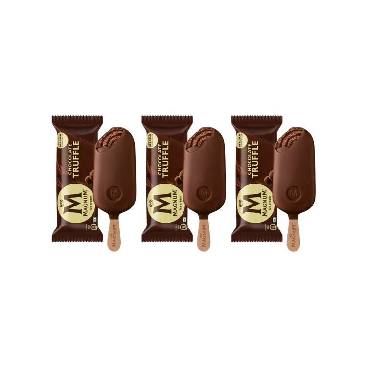 Kwality Walls Magnum Chocolate Truffle Ice Cream Stick - Pack of 3