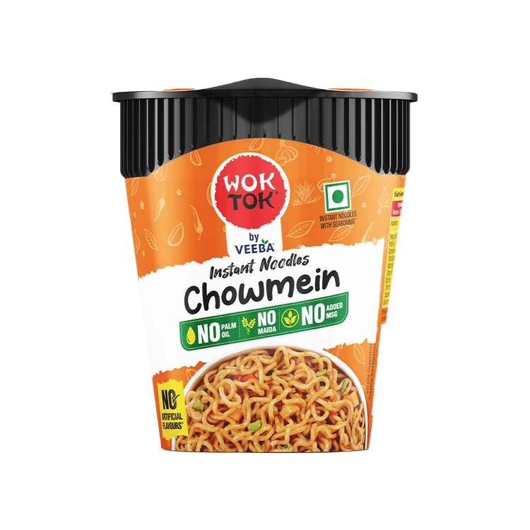 Wok Tok by Veeba Chowmein Cup Noodles (No Maida & Palm Oil)