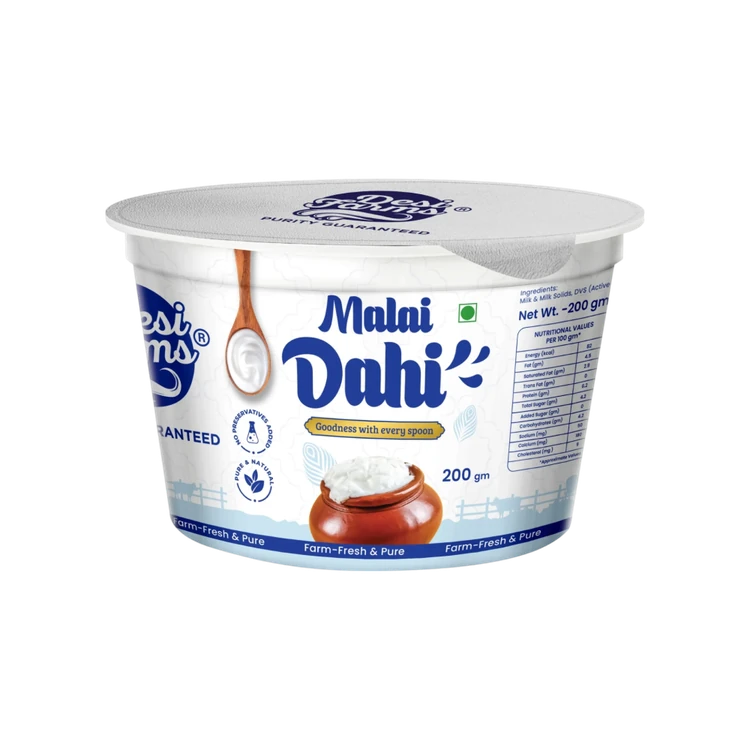 Desi Farms Malai Cup Curd (Dahi)