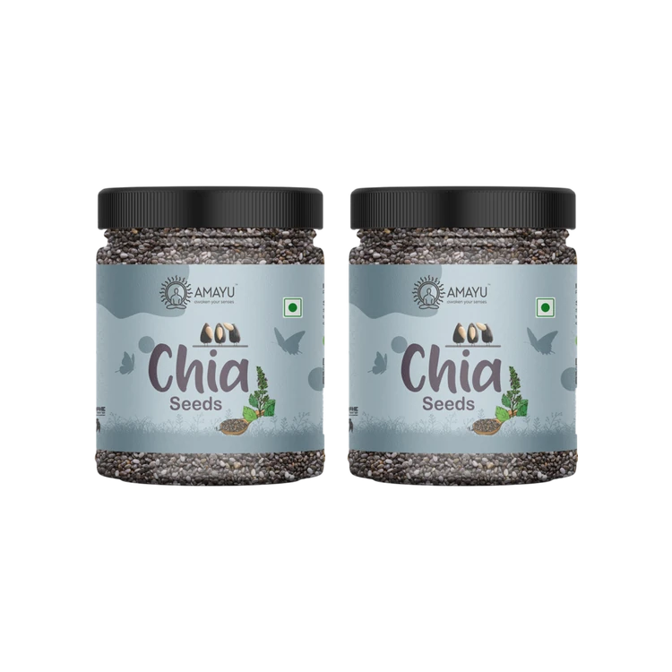 AMAYU Raw Organic Chia Seeds (Chia Beeja)