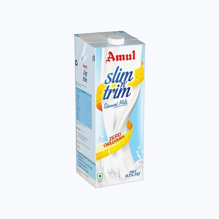 Amul Slim 'n' Trim Skimmed Milk (Zero Cholesterol)