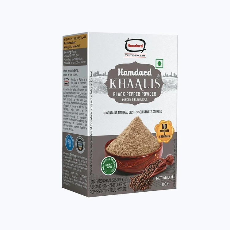 Hamdard Khaalis Black Pepper Powder (Menasu Pudi)