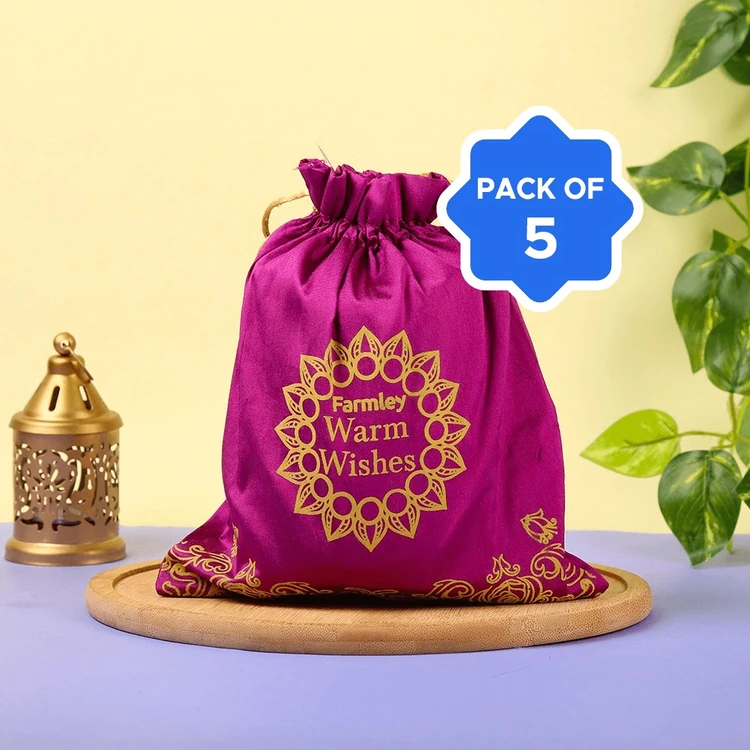 Farmley Dry Fruit Potli - Pack of 5 (Ona Kaayi Potli)