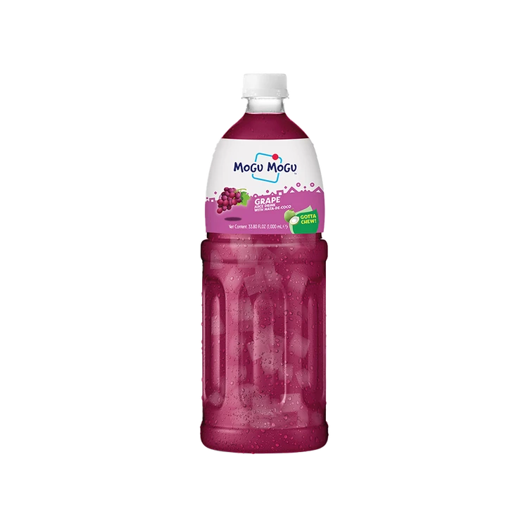 Mogu Mogu Grape Fruit Drink With Nata De Coco