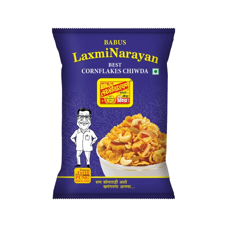 Babus LaxmiNarayan Best Chiwda Corn Flakes Chivda Namkeen