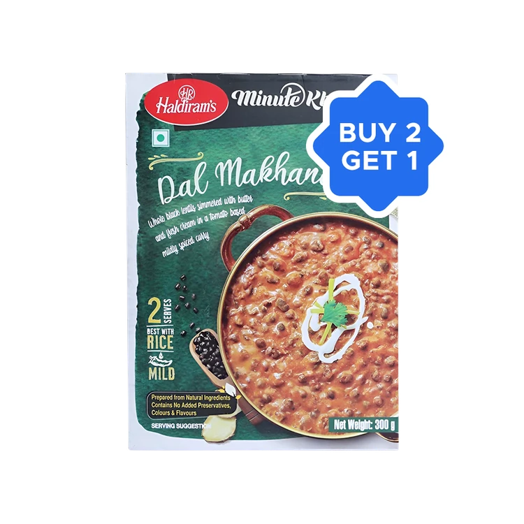 Haldiram's Minute Khana Dal Makhani Ready to Eat - Buy 2 Get 1 Free