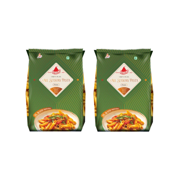 Bambino Durum Wheat Premium All season Penne Pasta - Pack of 2