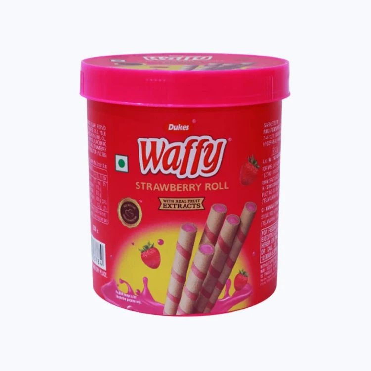 Dukes Waffy Strawberry Wafer Roll