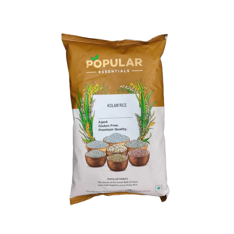 Popular Essentials Bullet Surti Kolam Rice (Raw) (Long Grain) (Kolam Akki)