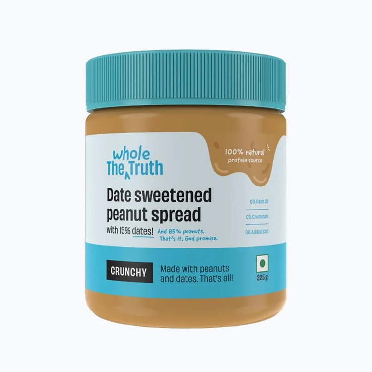 The Whole Truth Sweetened Crunchy Peanut Spread with Dates