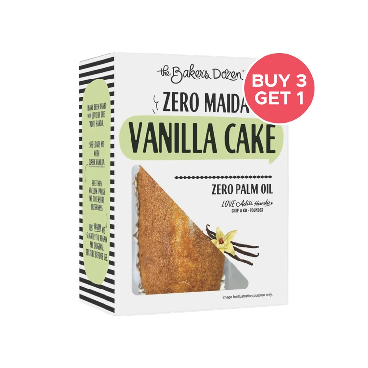 The Baker's Dozen Zero Maida Vanilla Pound Cake, Whole Wheat - Buy 3 Get 1 Free