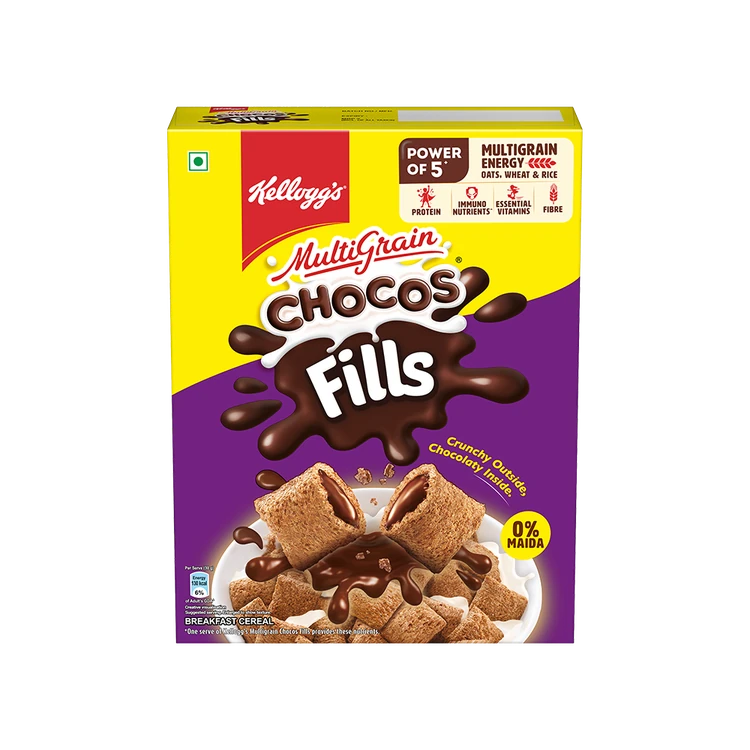 Kellogg's Double Chocolaty Fills Chocos (Crunchy Outside, Creamy Inside)