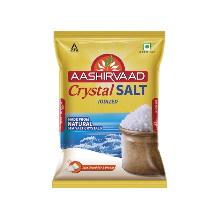 Aashirvaad Iodized Crystal Salt for Traditional Dishes (Uppu)