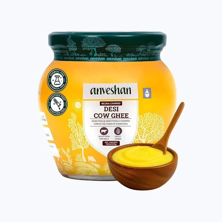 Anveshan Desi Cow A2 Ghee (Bilona Churned)
