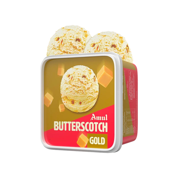 Amul Gold Butterscotch Ice Cream Tub