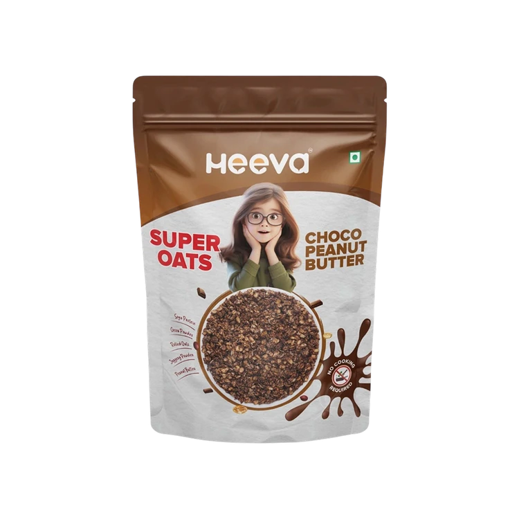 HEEVA Instant Choco Peanut Butter Super Rolled Oats