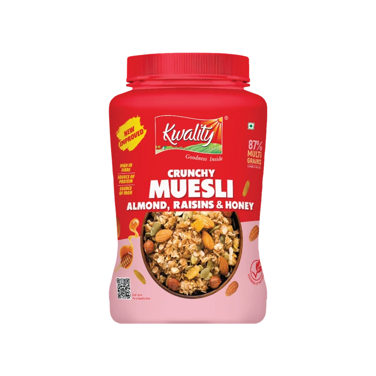 Kwality Crunchy Muesli Almond, Raisins & Honey