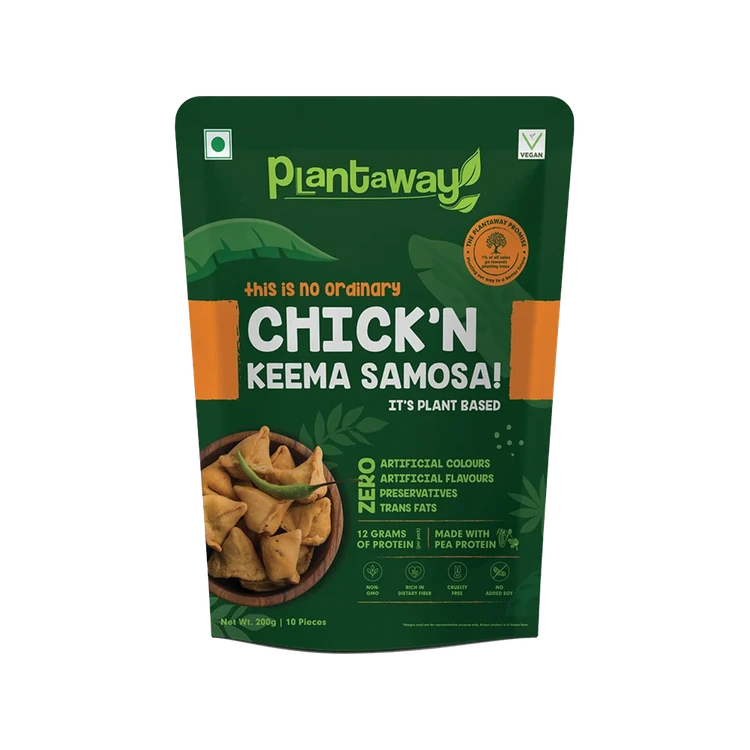 Plantaway Plant Based Chicken Keema Samosa