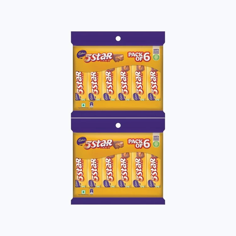 Cadbury 5 Star Filled Bar Chocolate Pack - Pack of 2