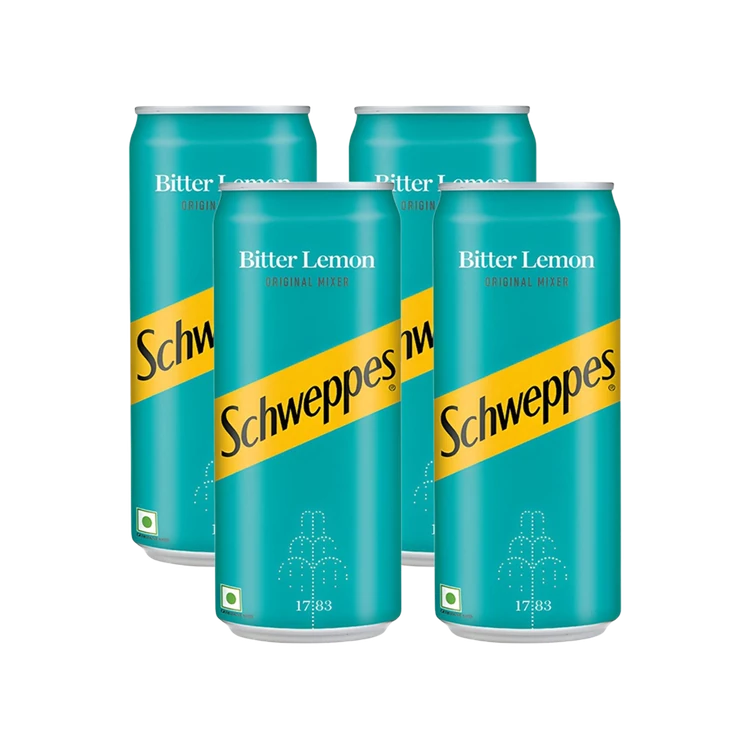 Schweppes Bitter Lemon Original Mixer (300 ml) - Pack of 4