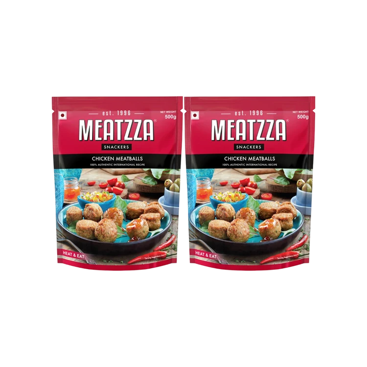 Meatzza Frozen Chicken Meatballs - Pack of 2