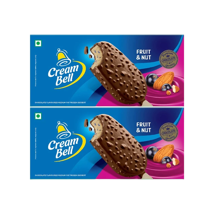 Cream Bell Fruit & Nut Frozen Dessert Stick - Pack of 2