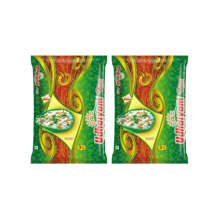 Udhaiyam Boiled Ponni Rice (1kg) (Medium Grain) - Pack of 2 (Ponni Akki)