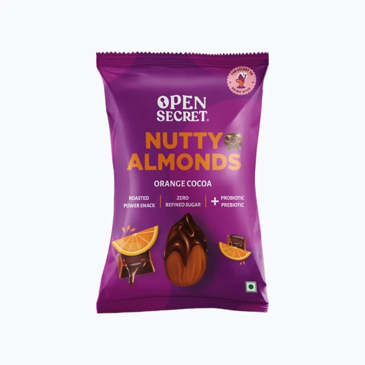 Open Secret Orange Cocoa Nutty Flavoured Almonds (Badami)