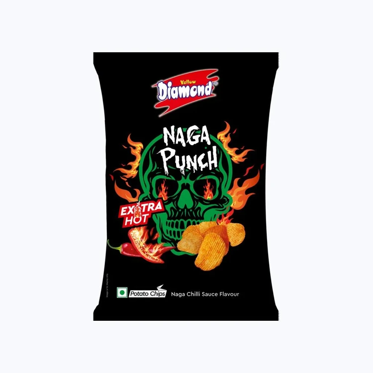 Yellow Diamond Naga Spicy Punch Potato Chips