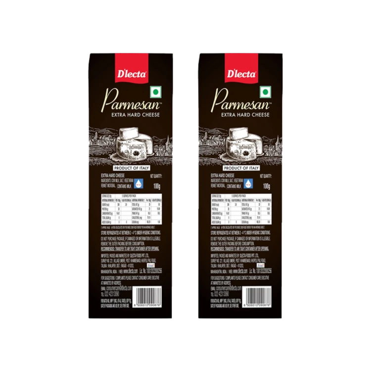 D'lecta Parmesan Extra Hard Cheese Block - Pack of 2