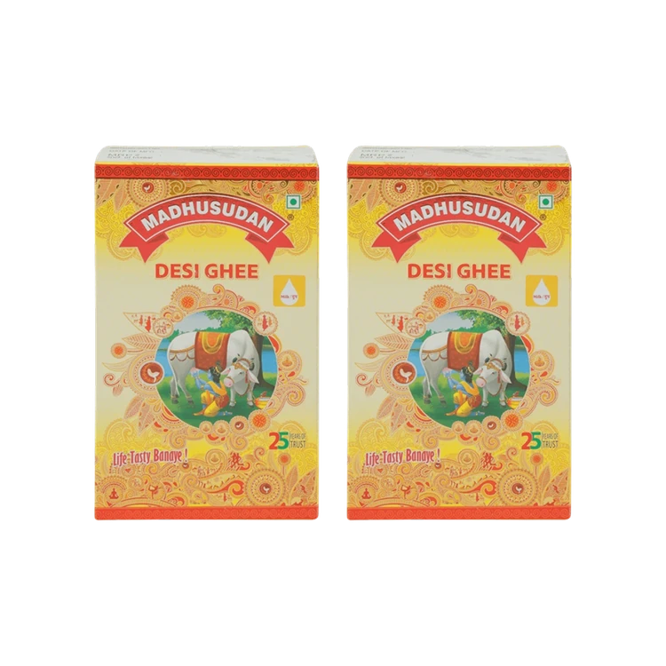 Madhusudan Desi Ghee - Pack of 2 (Tuppa)