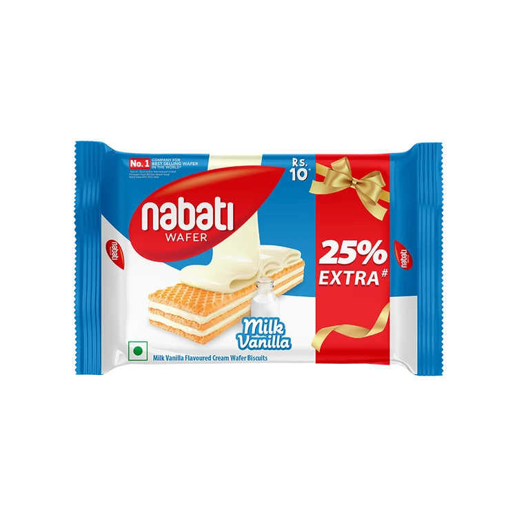 Nabati White Milk Vanilla Flavoured Cream Biscuits Wafers