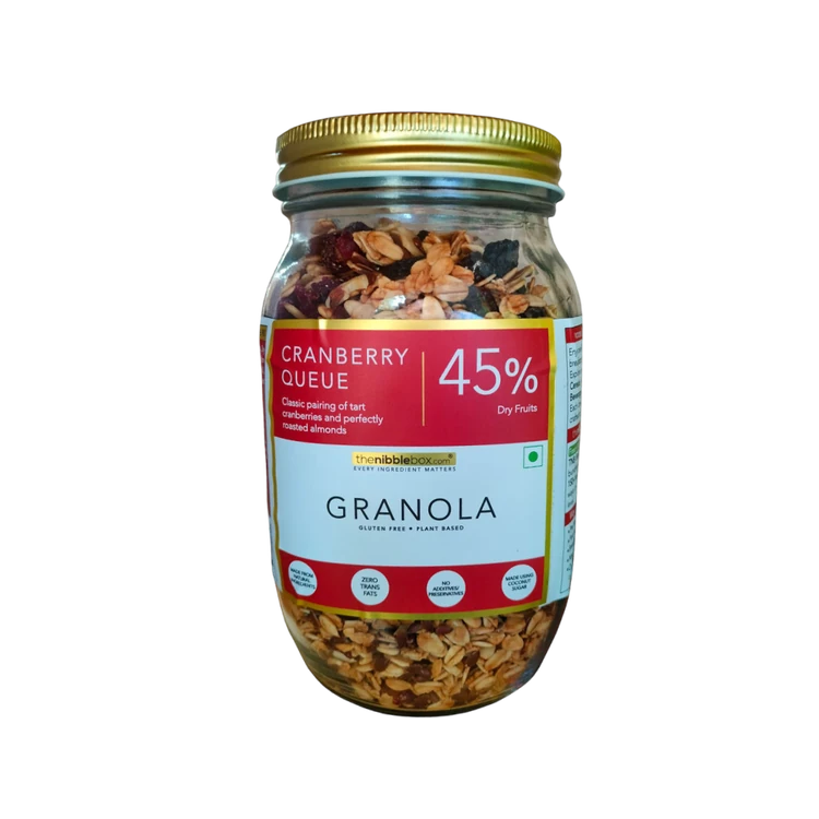 The Nibble Box Cranberry Queue Granola