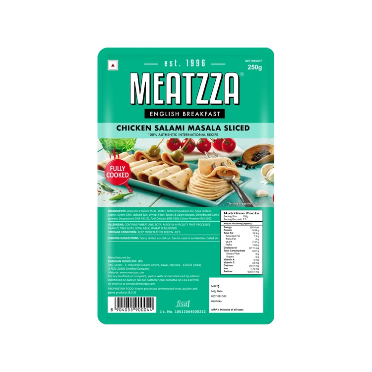 Meatzza Chicken Masala Sliced Salami