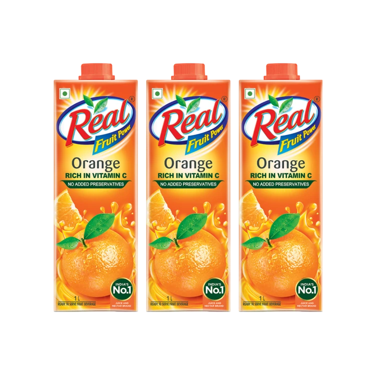 Real Fruit Power Orange Juice - Pack of 3