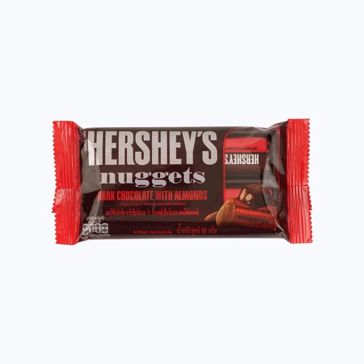 Hershey's Nuggets Dark Chocolate Bar with Almonds