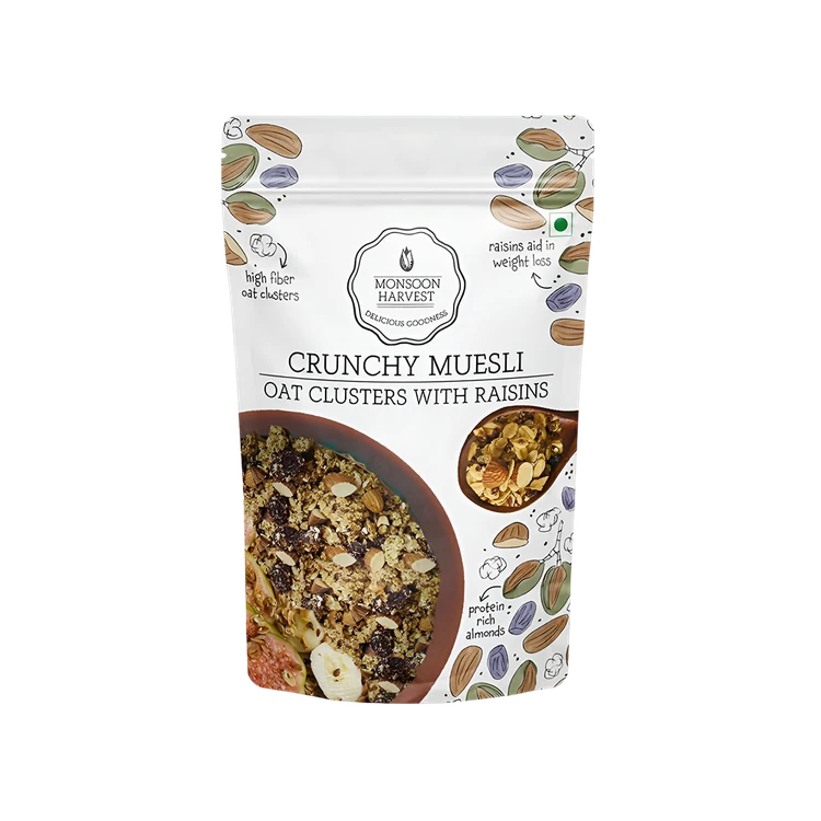 Monsoon Harvest Crunchy Muesli with Raisins