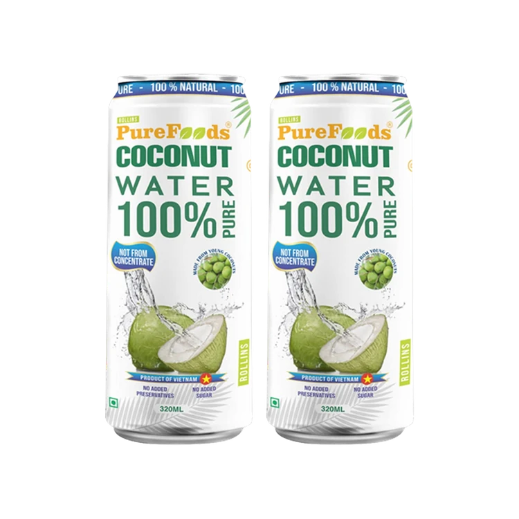 Rollins Purefoods 100% Pure Coconut Water - Pack of 2