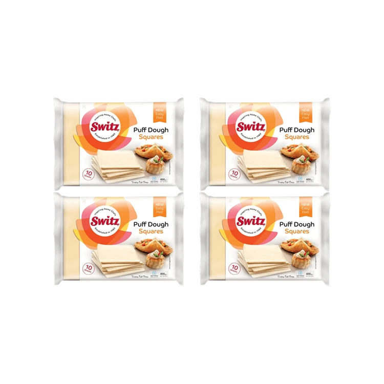 Switz Puff Pastry Dough Sheets - Pack of 4
