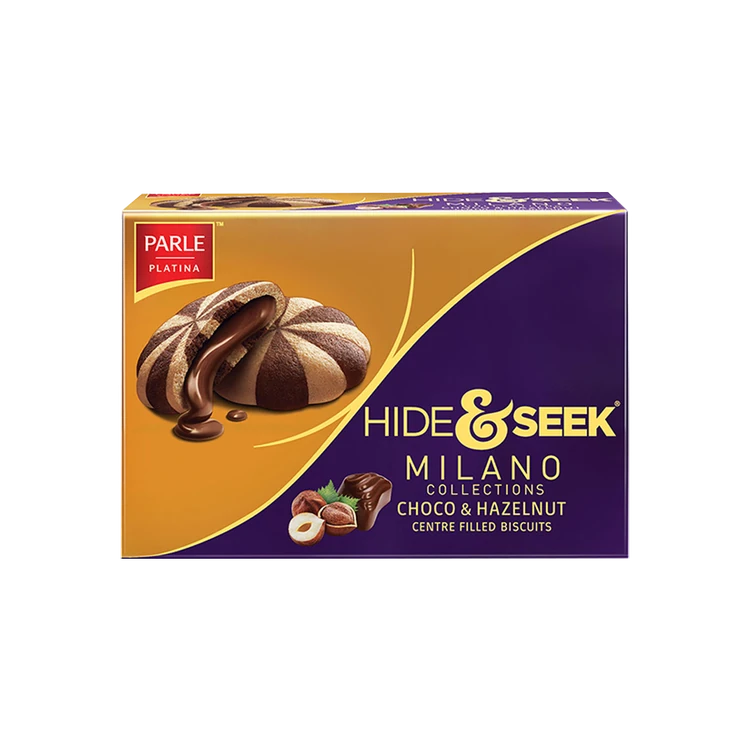 Hide & Seek Milano Center Filled Biscuits (Choco & Hazelnut)