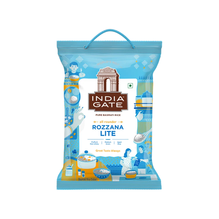 India Gate Rozzana Lite Basmati Rice (Medium Grain) (Basmati Akki)