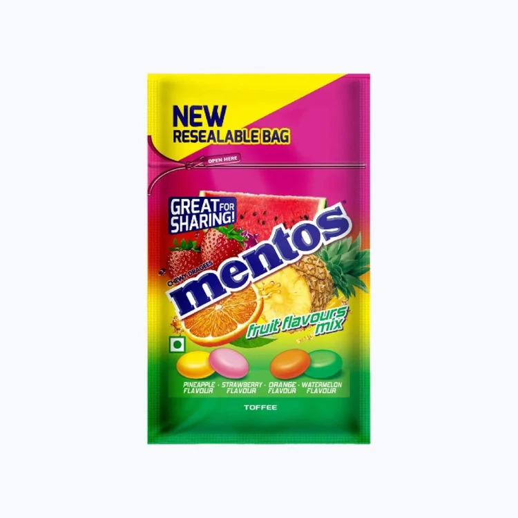 Mentos Rainbow Chewy Candy (Assorted) 40 Pcs