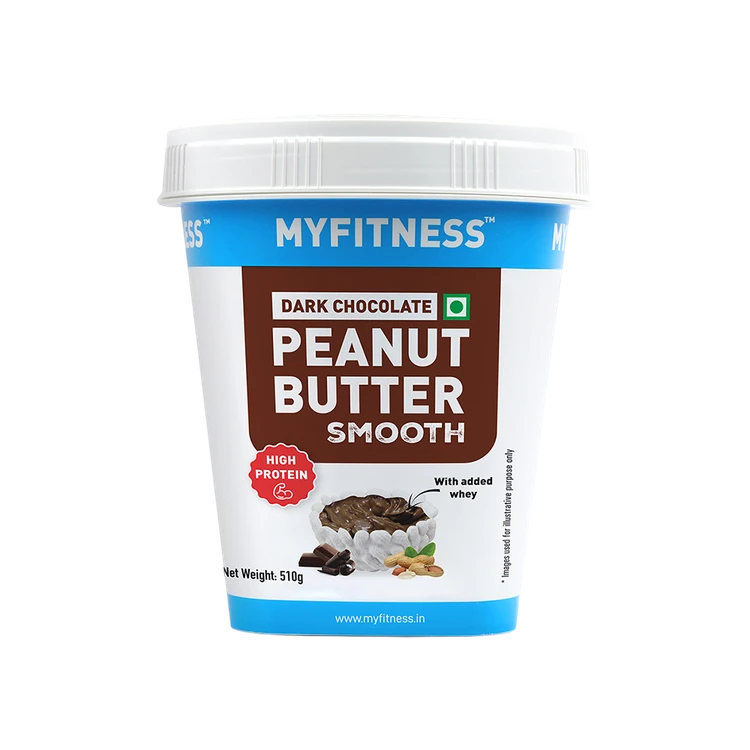 MyFitness High Protein Dark Chocolate Creamy Peanut Butter Smooth Spread