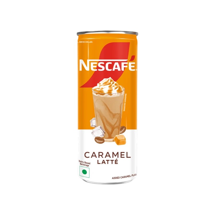 Nescafe Cafe Style Cold Coffee, Caramel-Latte