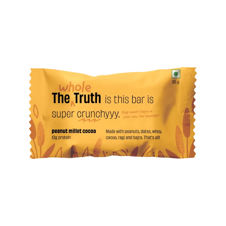 The Whole Truth Peanut Millet Cocoa Protein Bar