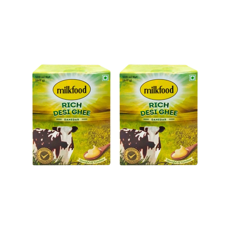 Milkfood Rich Desi Danedar Ghee - Pack of 2 (Tuppa)