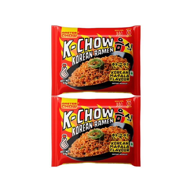 MasterChow K-Chow Korean Masala Ramen Instant Noodles - Pack of 2