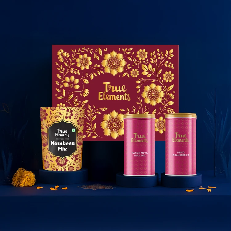 True Elements Diwali Regal Bloom Dry Fruits Gift Pack