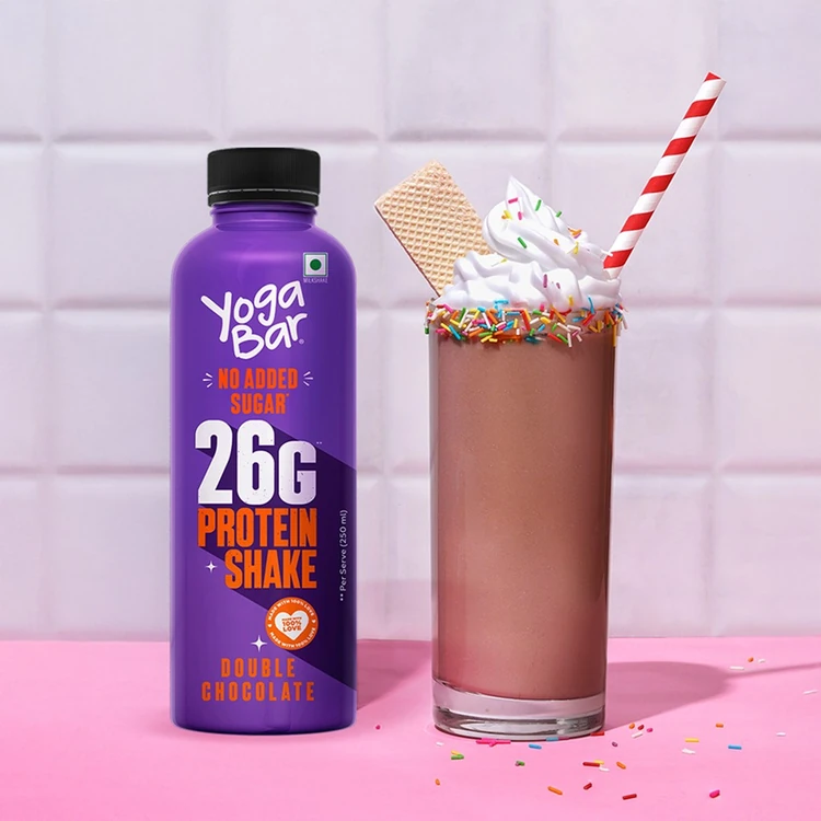 Yoga Bar 26 g Protein Milkshake (Double Chocolate)